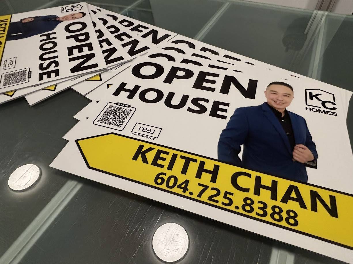 Vibrant Coroplast Sign in Coquitlam at competitive prices.