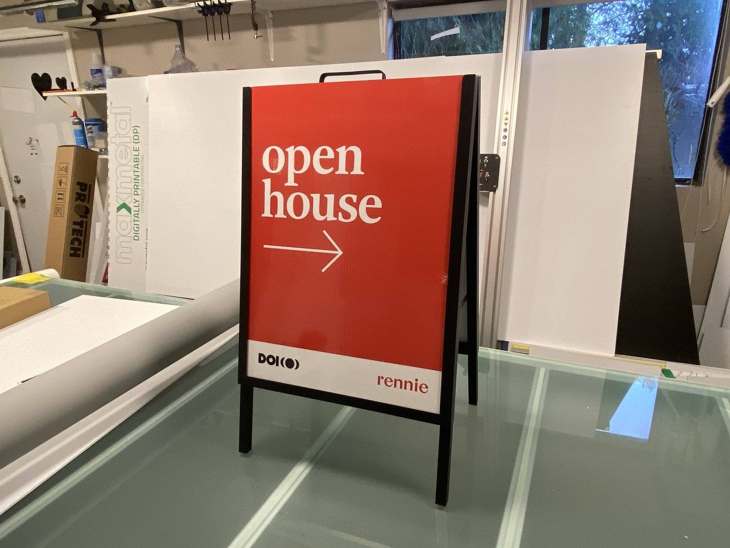 real estate open house signs
