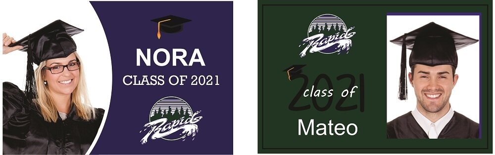 Graduation Signs Ecole Riverside School