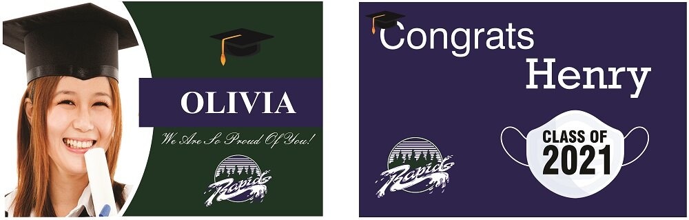 Graduation Signs Ecole Riverside School