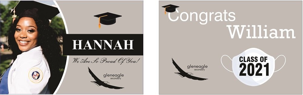 Graduation Signs Gleneagle School