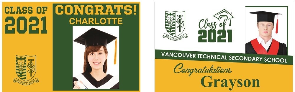 Graduation Signs Vancouver Technical School