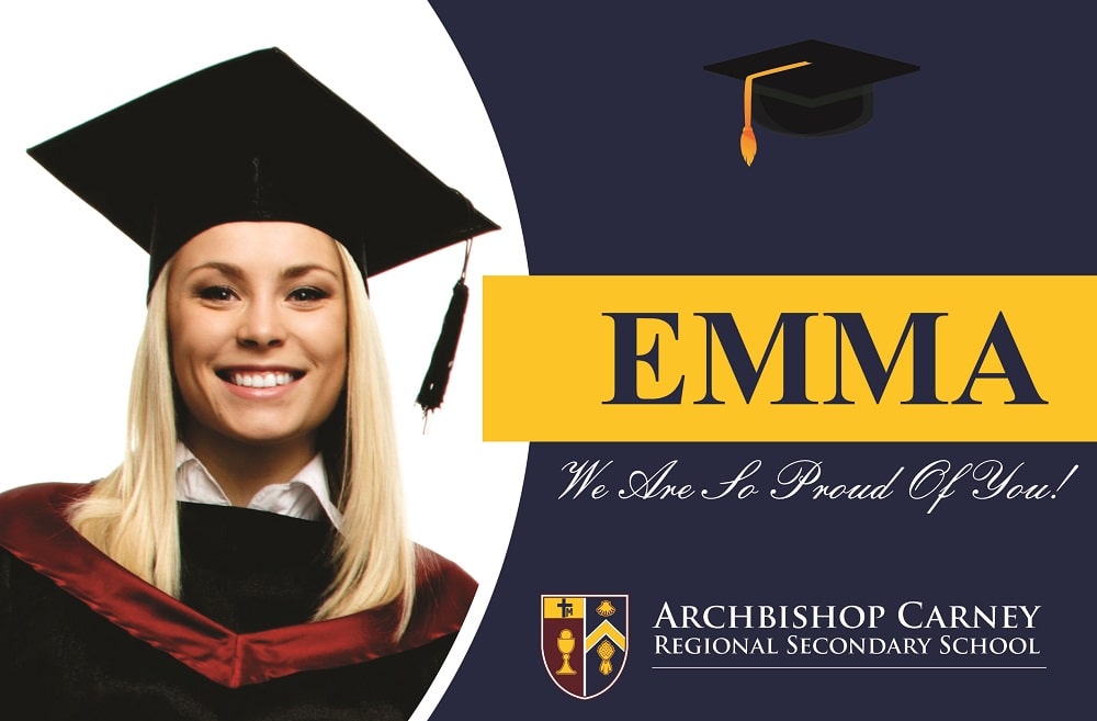 Graduation Signs Archbishop School