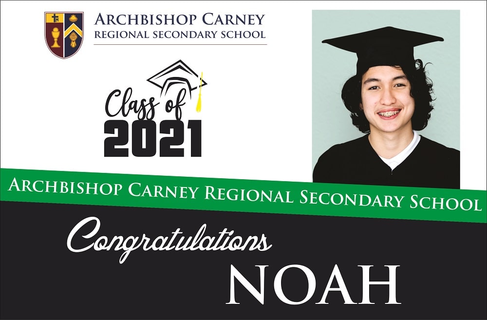 Graduation Signs Archbishop School