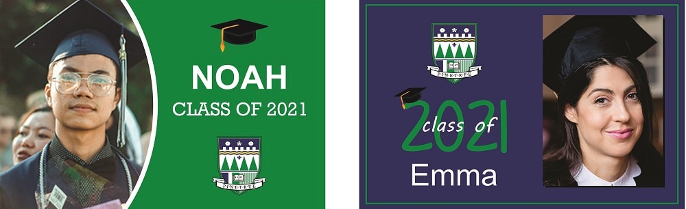 Graduation Signs Pinetree School