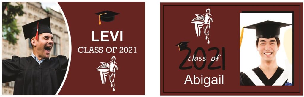 Graduation Signs Terry Fox School