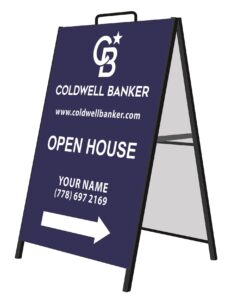Coldwell Banker Metal A-Frame signs