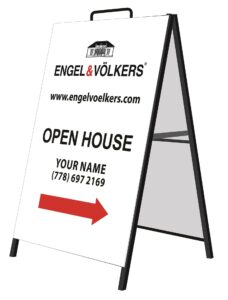 Engel and Volkers Metal A-Frame signs