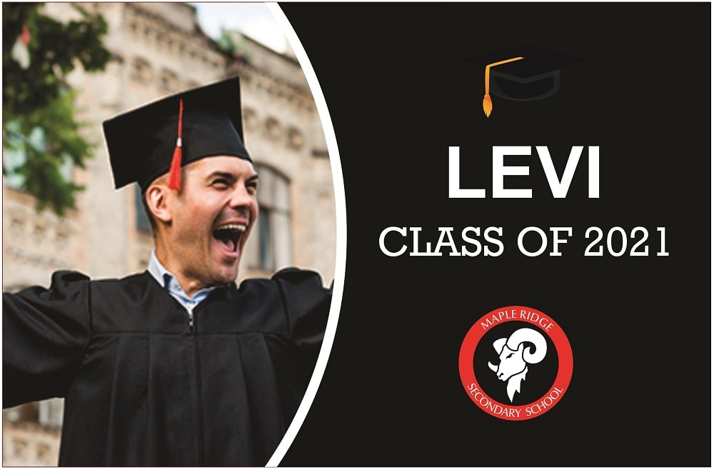 Graduation signs Maple Ridge Secondary School