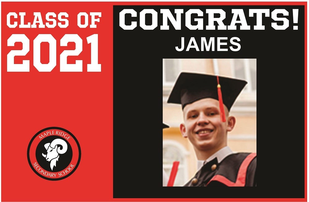 Graduation yard signs Maple Ridge Secondary School