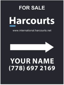 Harcourts for sale sign