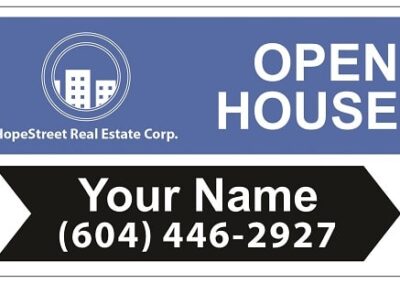Hope street realty Classic Arrows signs