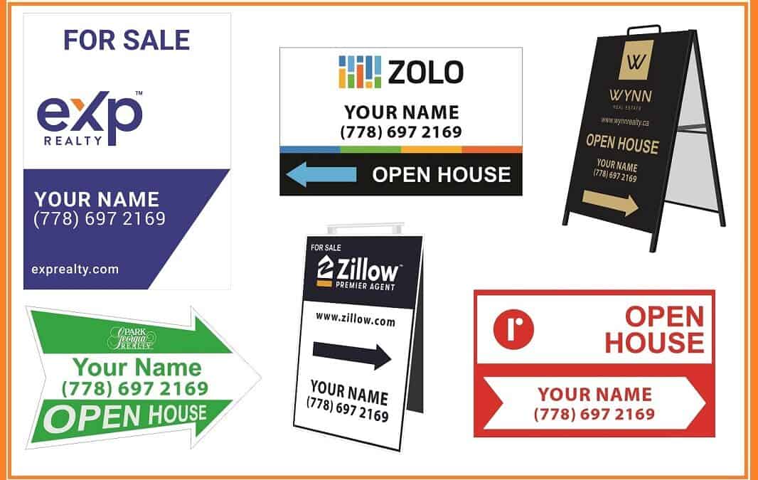 Real Estate Signs free designs in vancouver