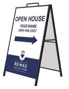 Remax collection open house signs