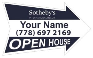 Sotheby's realty Cut Out Arrows signs