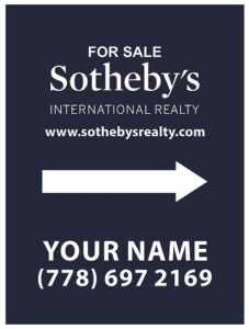 Sotheby's realty For Sale Signs