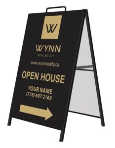 Wynn Metal A-Frame signs