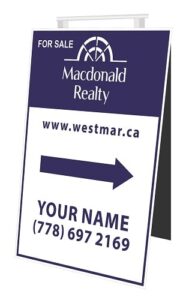 macdonald realty real estate signs