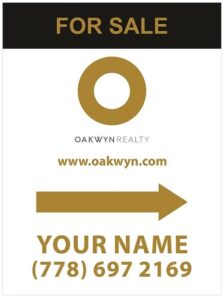 oakwyn for sale sign