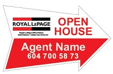 Royal Lepage Cut Out Arrows signs