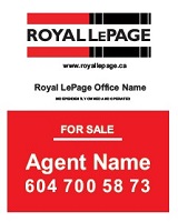 Royal Lepage For Sale Signs