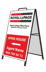 Royal Lepage Metal a-frame Signs