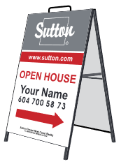 Sutton Metal a-frame Signs