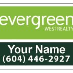Evergreen West classic arrows directional signs
