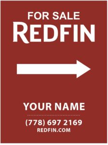 redfin for sale sign