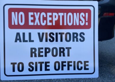 Aluminium composite panel signage
