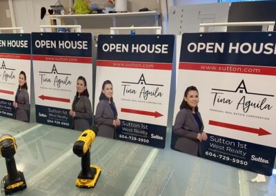 Custom realtor signs