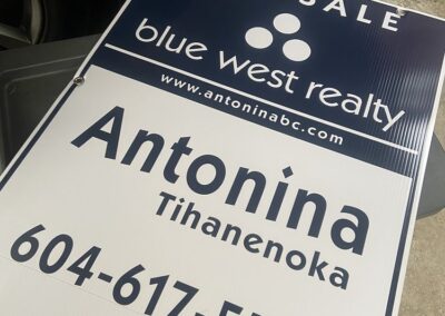Large real estate signs