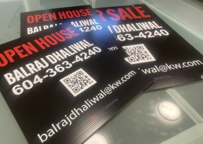 Realtor open house signs