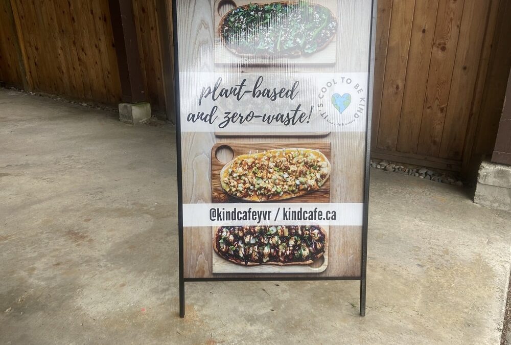 Sandwich board signs for a cafe – a great solution