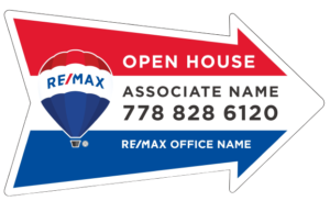 Remax Cut out Arrows Directional Signs 14x24