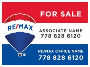 Remax car magnetic signs 18x24