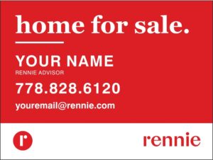 Rennie car magnetic signs 18x24