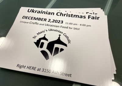 18x24 coroplast signs Vancouver