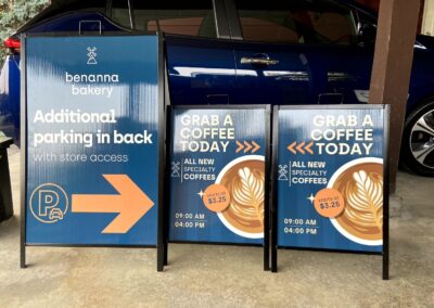 A-frame signage