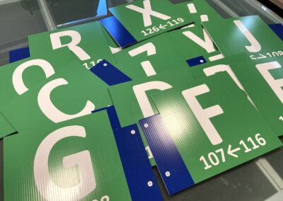 Core plastic signs