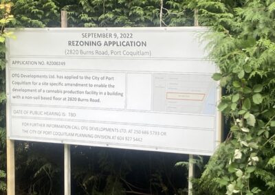 Coro rezoning sign