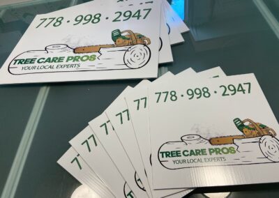 Coroplast signs with grommets Vancouver