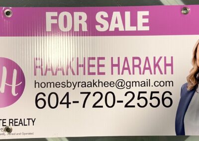 For sale sign real estate Vancouver