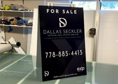 Real estate open house sign Vancouver