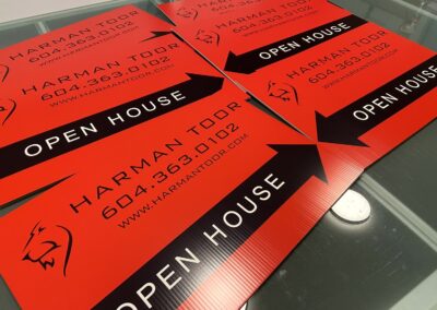 Real estate open house signs Coquitlam