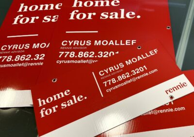 Signs real estate Vancouver