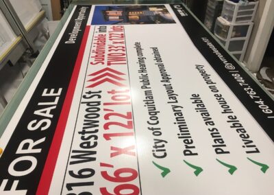 coroplast rezoning sign