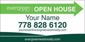 evergreen car topper open house signs 14x24-1