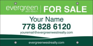 evergreen condo for sale signs 12x24