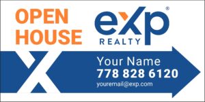 exp car topper open house signs 14x24